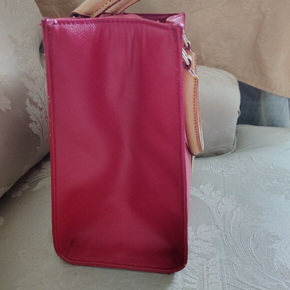 Dooney And Burke Tomato Red Wexford Leather Janine - Picture 6 of 12